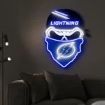Tampa Bay Lightning Neon Sign Skull 1