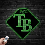 Tampa Bay Rays Metal Sign Logo 1