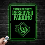 Tampa Bay Rays Metal Sign Reserved Parking 1