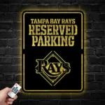 Tampa Bay Rays Metal Sign Reserved Parking 1