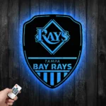 Tampa Bay Rays Metal Sign Shield Shape 1