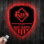 Tampa Bay Rays Metal Sign Shield Shape 1