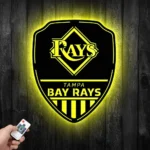 Tampa Bay Rays Metal Sign Shield Shape 1