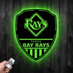 Tampa Bay Rays Metal Sign Shield Shape 1