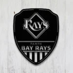 Tampa Bay Rays Metal Sign Shield Shape 1