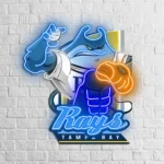 Tampa Bay Rays Neon Sign Mascot Acrylic 1