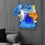 Tampa Bay Rays Neon Sign Mascot Acrylic 1