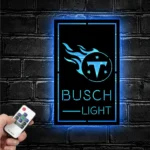 Tennessee Titans Metal Sign Busch Light 1