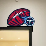 Tennessee Titans Metal Sign Titans Game Ball 1