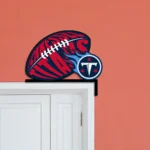 Tennessee Titans Metal Sign Titans Game Ball 1