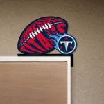 Tennessee Titans Metal Sign Titans Game Ball 1