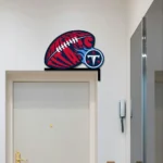 Tennessee Titans Metal Sign Titans Game Ball 1