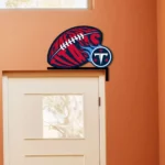 Tennessee Titans Metal Sign Titans Game Ball 1
