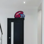 Tennessee Titans Metal Sign Titans Game Ball 1