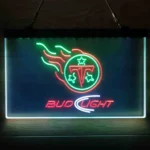 Tennessee Titans Neon Sign Bud Light Red 3 Color 1