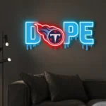 Tennessee Titans Neon Sign Dripping Dope 1