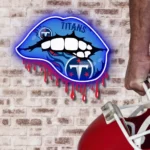 Tennessee Titans Neon Sign Dripping Lips 1