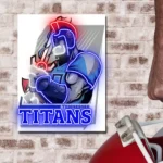 Tennessee Titans Neon Sign Mascot Acrylic 1