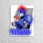Tennessee Titans Neon Sign Mascot Acrylic 1