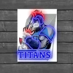 Tennessee Titans Neon Sign Mascot Acrylic 1