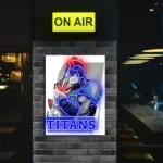 Tennessee Titans Neon Sign Mascot Acrylic 1