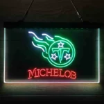 Tennessee Titans Neon Sign Michelob 3 Color 1