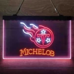 Tennessee Titans Neon Sign Michelob 3 Color 1