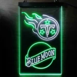 Tennessee Titans Neon Sign Navy Moon Est 1960 1