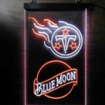 Tennessee Titans Neon Sign Navy Moon Est 1960 1