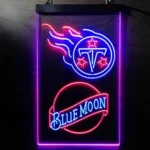 Tennessee Titans Neon Sign Navy Moon Est 1960 1