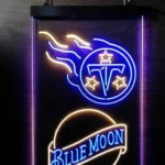 Tennessee Titans Neon Sign Navy Moon Est 1960 1