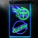 Tennessee Titans Neon Sign Navy Moon Est 1960 1