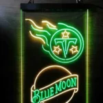 Tennessee Titans Neon Sign Navy Moon Est 1960 1