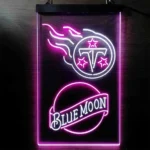 Tennessee Titans Neon Sign Navy Moon Est 1960 1