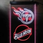 Tennessee Titans Neon Sign Navy Moon Est 1960 1