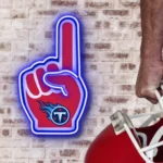 Tennessee Titans Neon Sign Nfl Foam Finger 1
