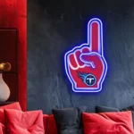 Tennessee Titans Neon Sign Nfl Foam Finger 1