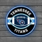 Tennessee Titans Neon Sign Rugby Acrylic 1