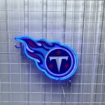 Tennessee Titans Neon Sign Tennessee Flame T 1