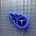 Tennessee Titans Neon Sign Tennessee Flame T 1