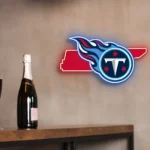 Tennessee Titans Neon Sign Tennessee State Map 1