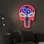 Tennessee Titans Neon Sign The Punisher 1