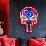 Tennessee Titans Neon Sign The Punisher 1