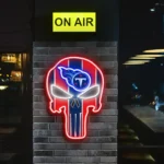 Tennessee Titans Neon Sign The Punisher 1