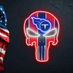 Tennessee Titans Neon Sign The Punisher 1