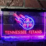 Tennessee Titans Neon Sign Titans Star Flame 1