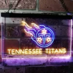 Tennessee Titans Neon Sign Titans Star Flame 1