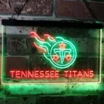 Tennessee Titans Neon Sign Titans Star Flame 1