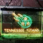 Tennessee Titans Neon Sign Titans Star Flame 1