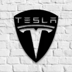 Tesla Metal Sign Logo Car 1